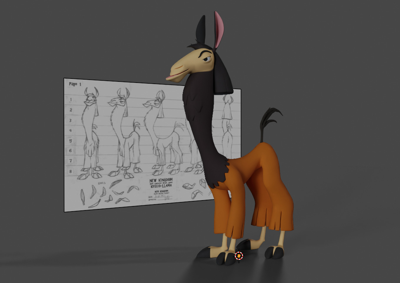 Emperor Kuzco Llama 3D print model_4