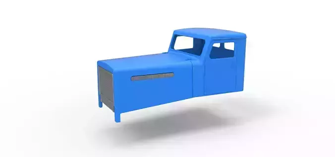 Cab of Vintage GATR Racing Semi truck Scale 1 to 25 3D print model