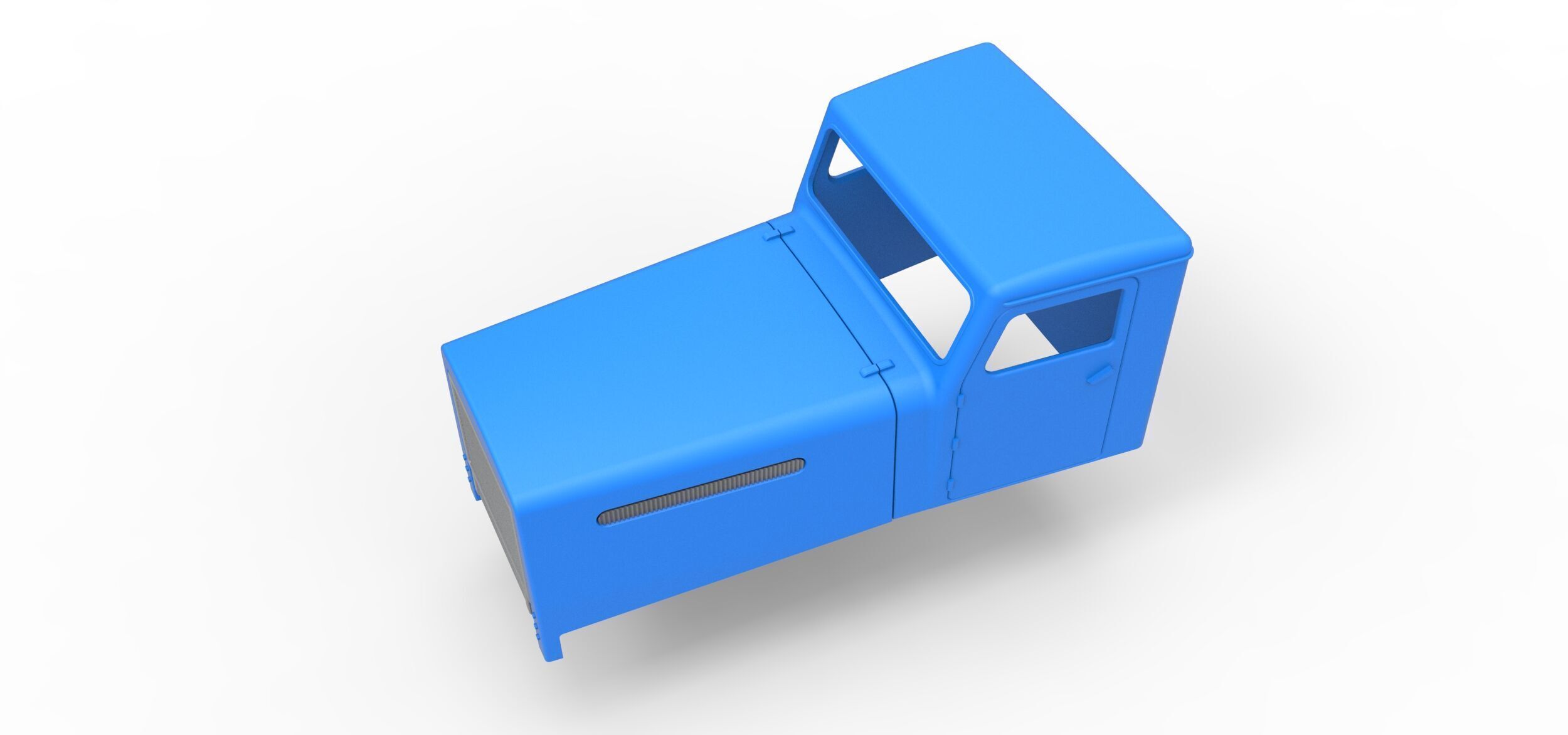 Cab of Vintage GATR Racing Semi truck Scale 1 to 25 3D print model_2