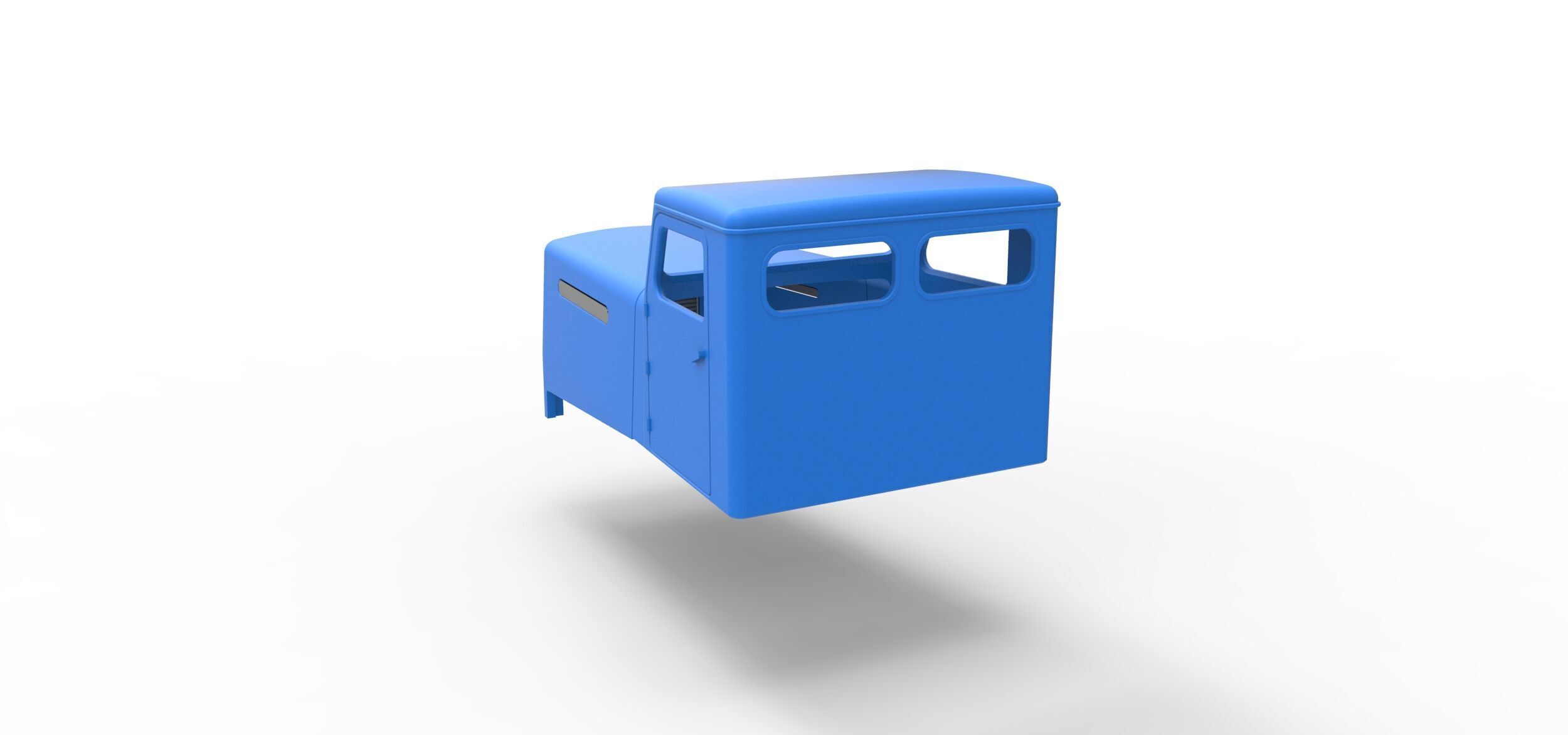 Cab of Vintage GATR Racing Semi truck Scale 1 to 25 3D print model_10