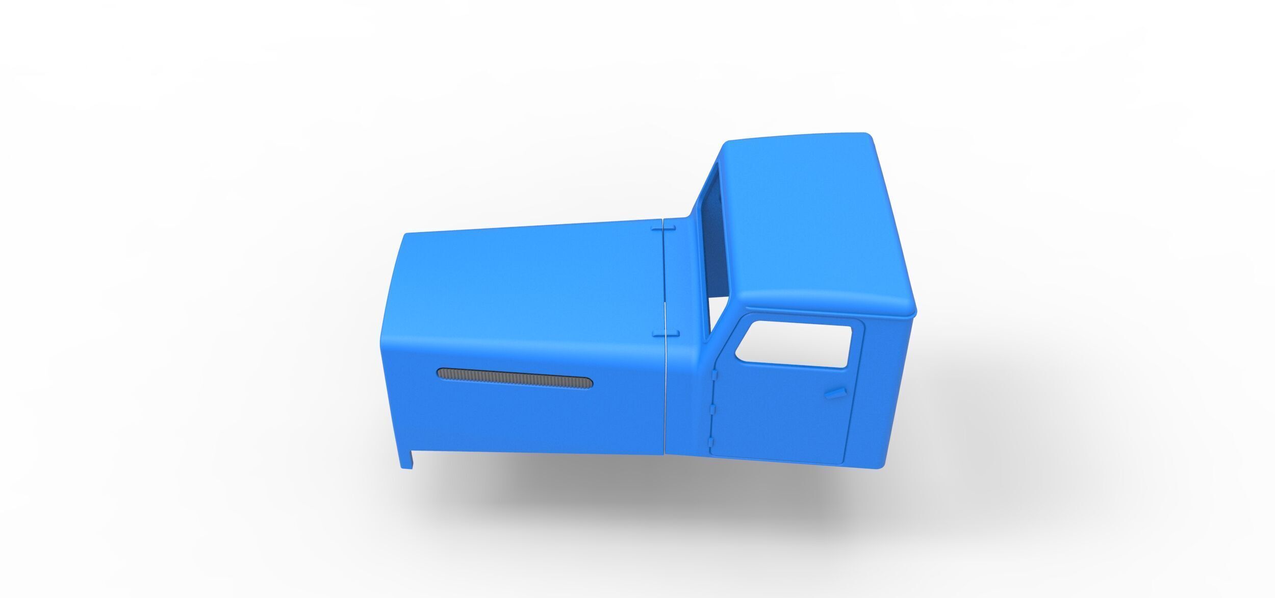 Cab of Vintage GATR Racing Semi truck Scale 1 to 25 3D print model_7