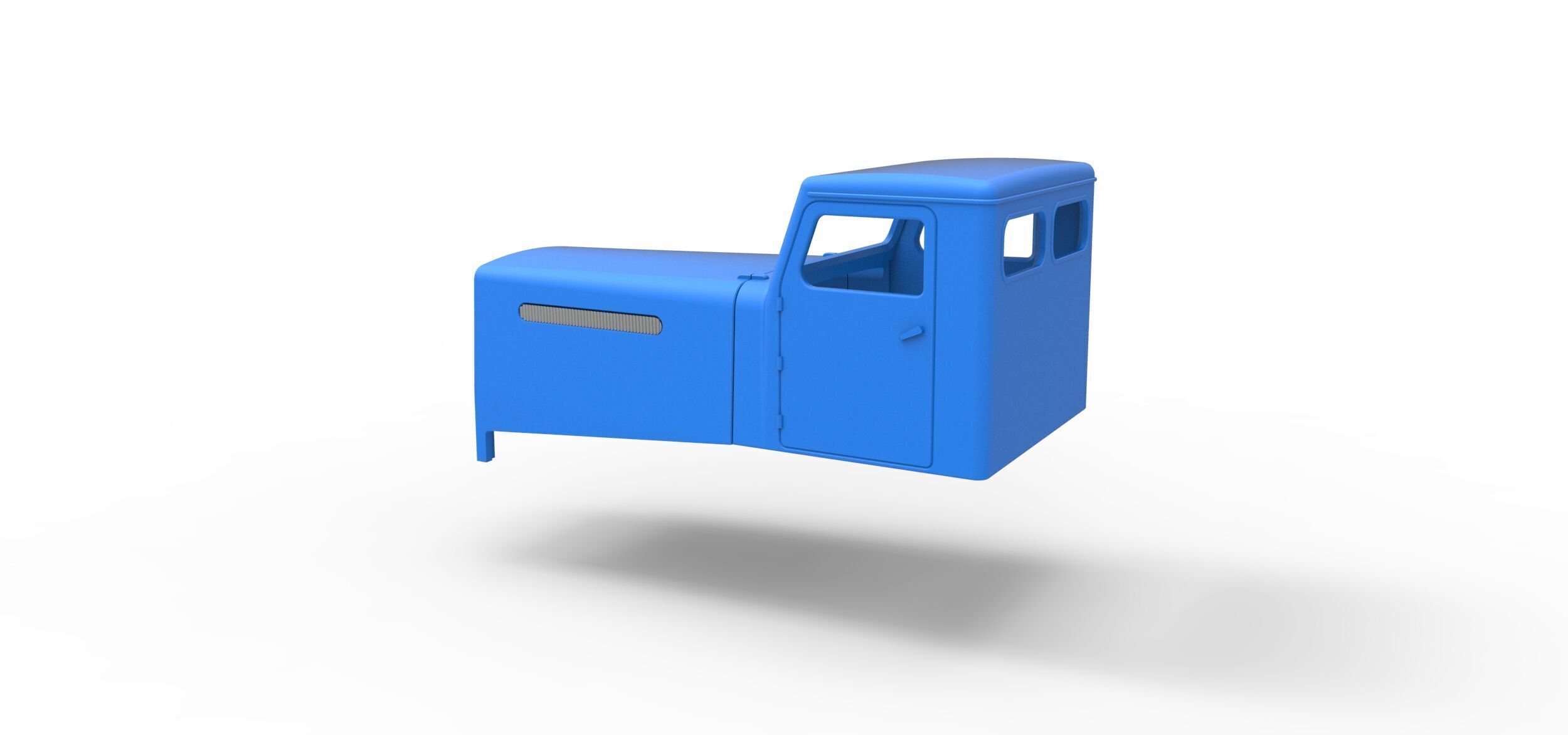 Cab of Vintage GATR Racing Semi truck Scale 1 to 25 3D print model_9
