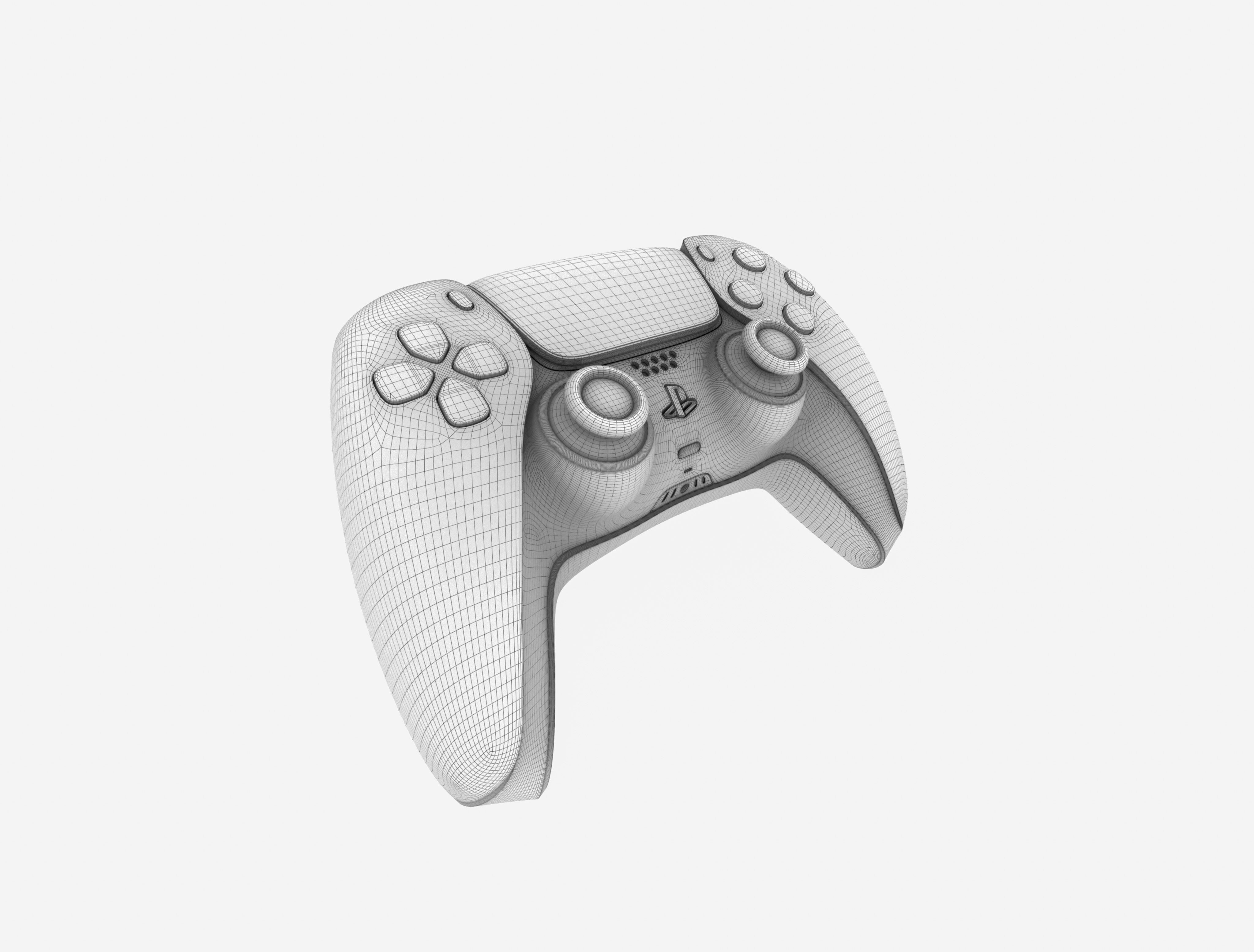 PS5 Controller Free low-poly 3D model_3