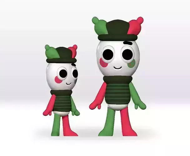 Dapperly Festive Looey STL file 3D Model Dandys World STL Fanart
