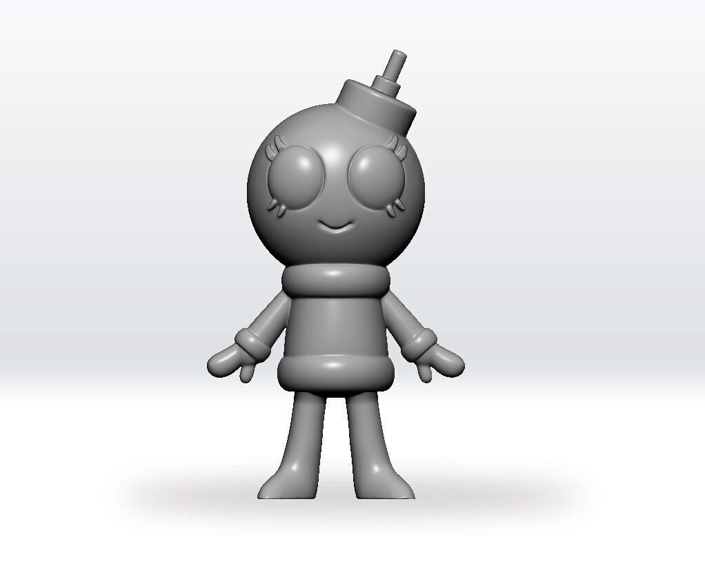 Bobette STL file Dandys World 3D STL Model Fanart 3D print model_1