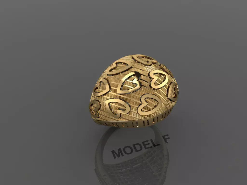 Ring love women  Free 3D print model_0