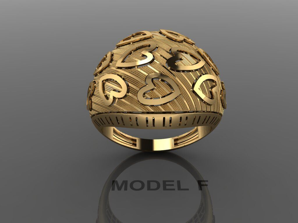 Ring love women  Free 3D print model_1