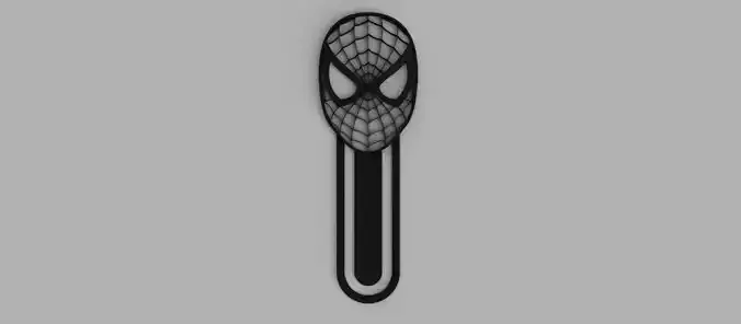 Spiderman Mask Fretwork Bookmark