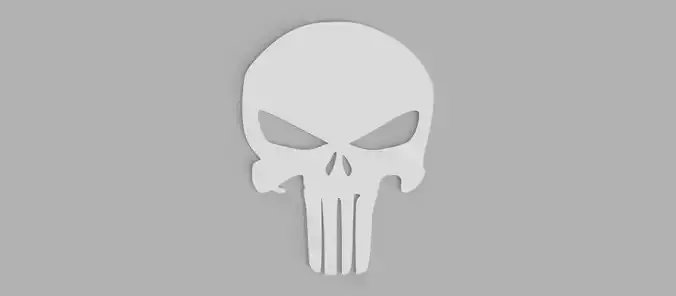 Punisher Skull Openwork Wall Picture