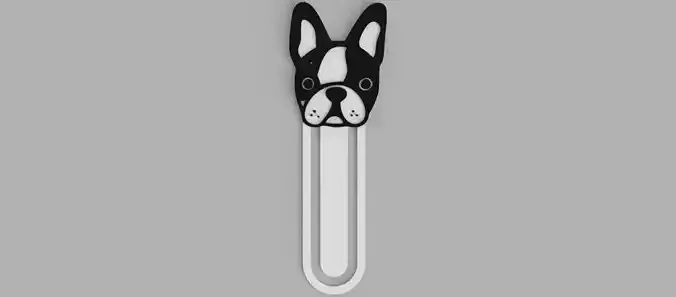 French Bulldog Head Bookmark