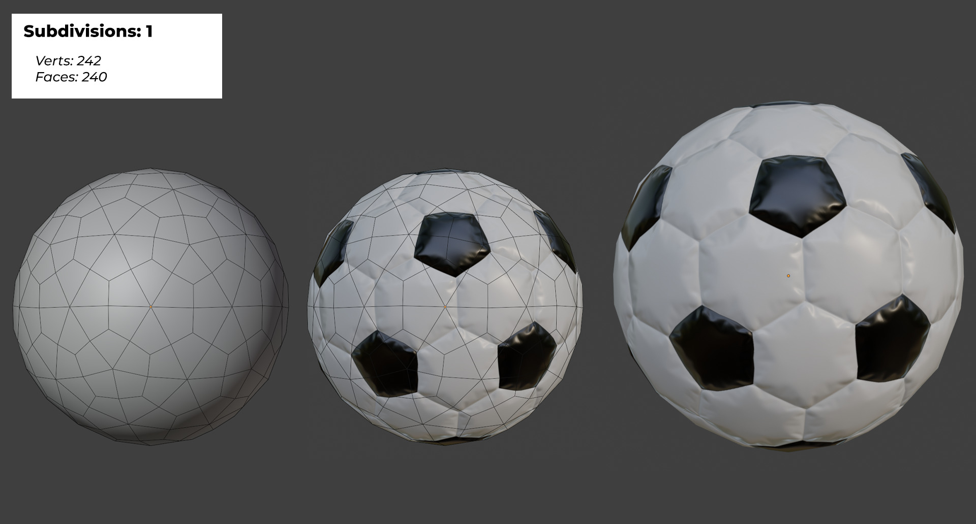 Soccer Ball - PBR Low Poly Low-poly 3D model_2
