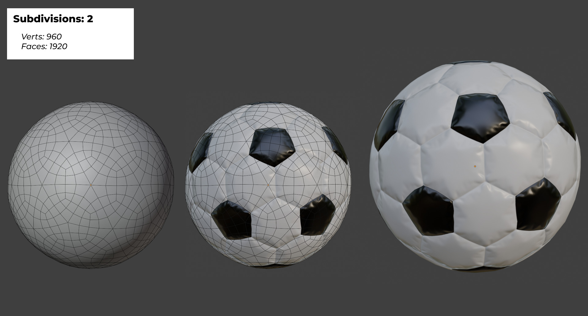Soccer Ball - PBR Low Poly Low-poly 3D model_3