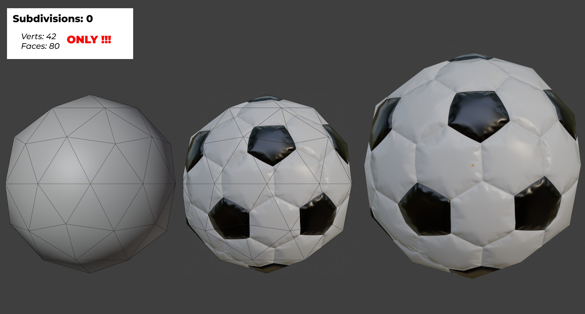 Soccer Ball - PBR Low Poly Low-poly 3D model_1