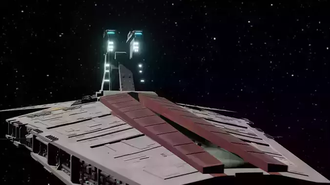 Venator-class Star Destroyer Hangar and Exterior