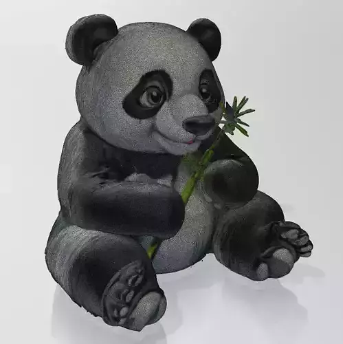 Panda 3D Printable Model STL OBJ