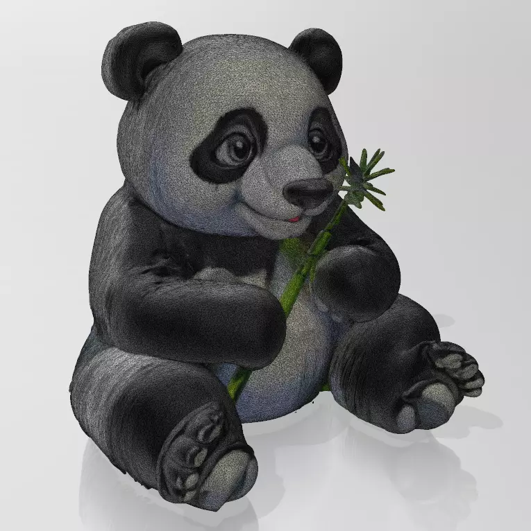 Panda 3D Printable Model STL OBJ 3D print model_0