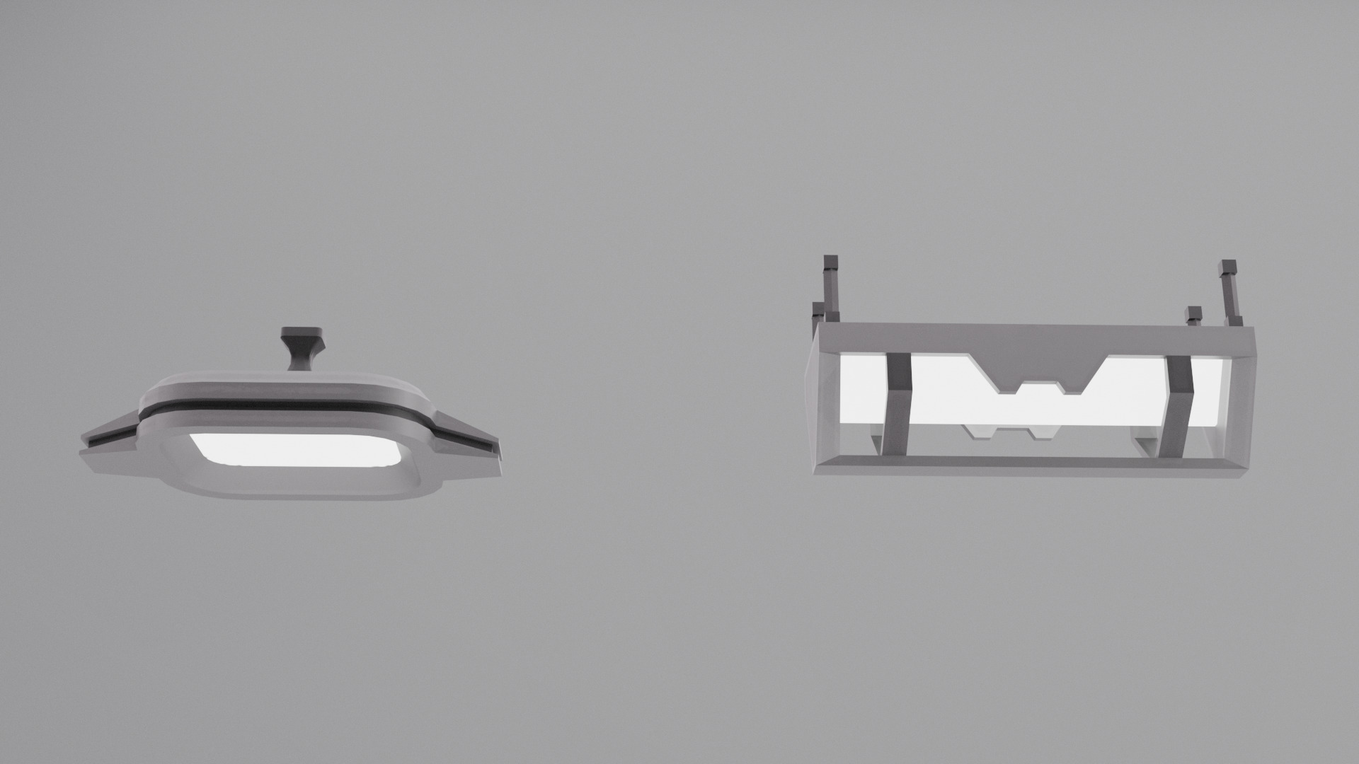 Game Ready Sci Fi Lights Pack Low-poly 3D model_6