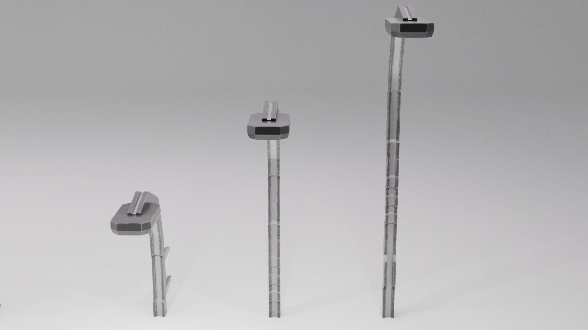 Game Ready Sci Fi Lights Pack Low-poly 3D model_4