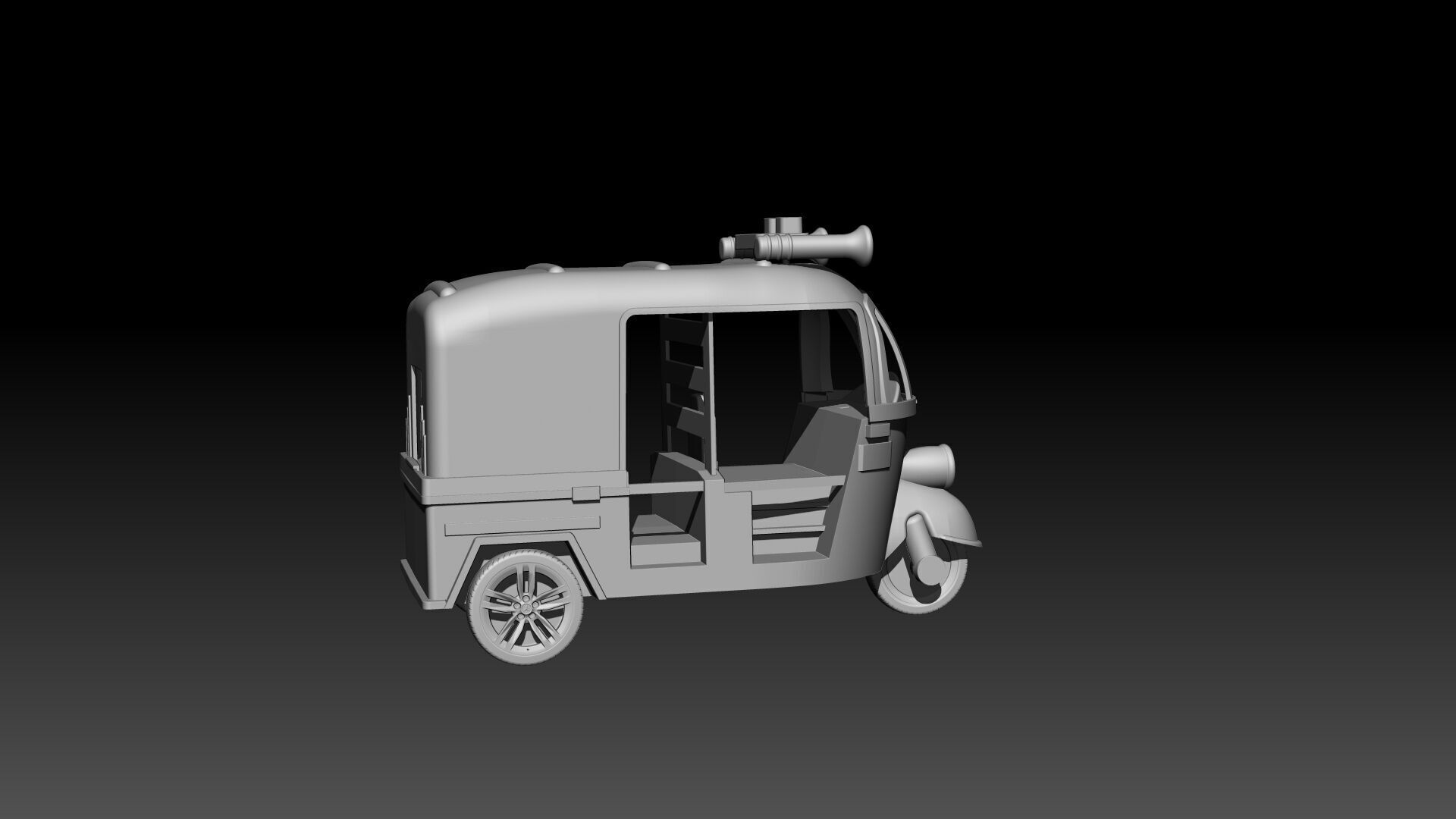 Auto Rickshaw  3D model for 3D printing 3D print model_2