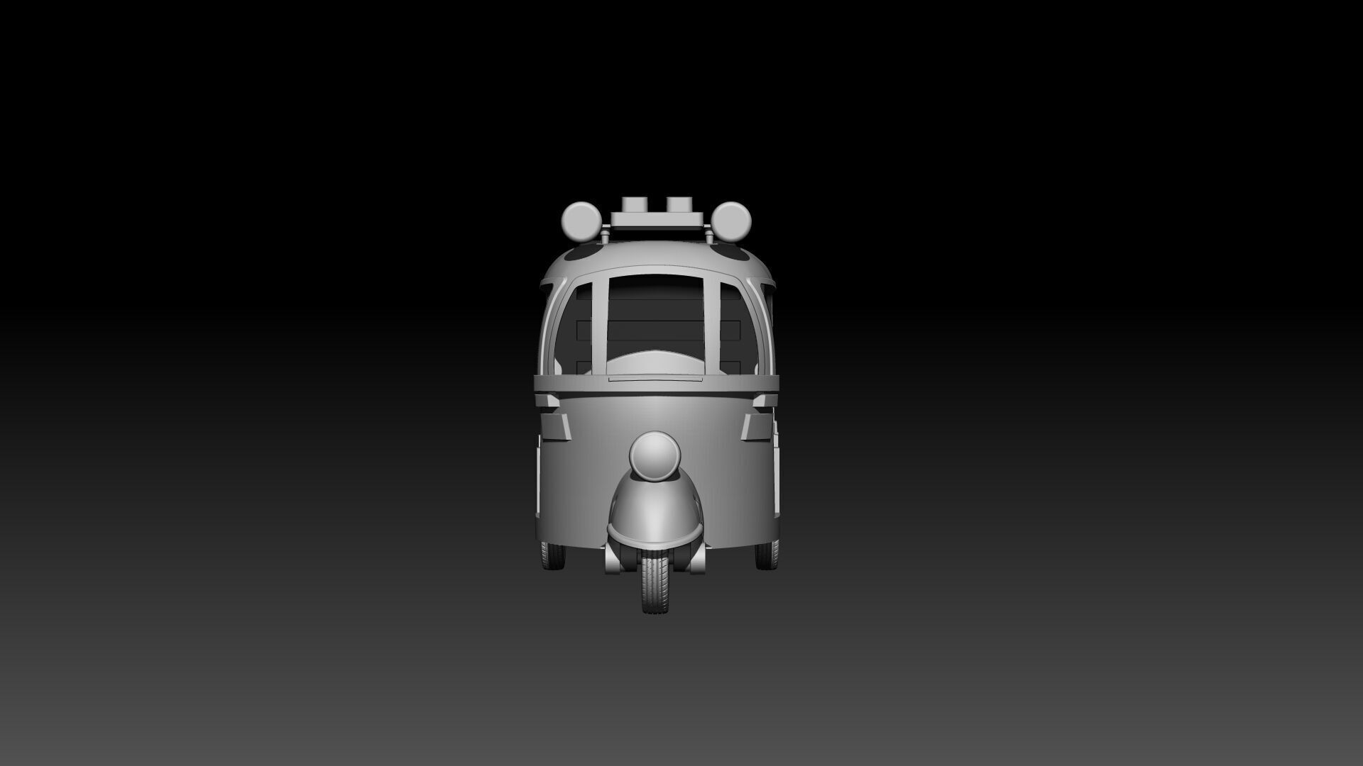 Auto Rickshaw  3D model for 3D printing 3D print model_3