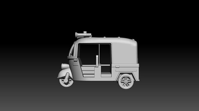 Auto Rickshaw  3D model for 3D printing 3D print model