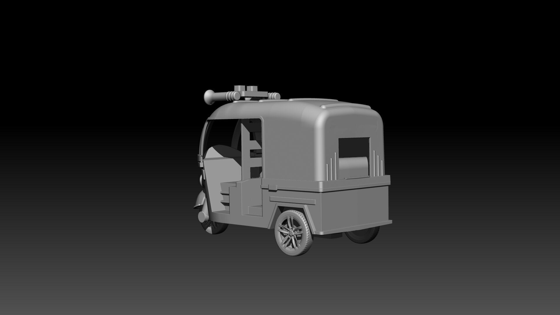 Auto Rickshaw  3D model for 3D printing 3D print model_1