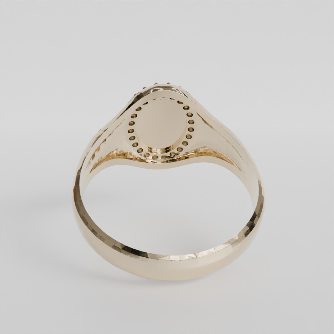 miraculous medal ring 3D print model_4