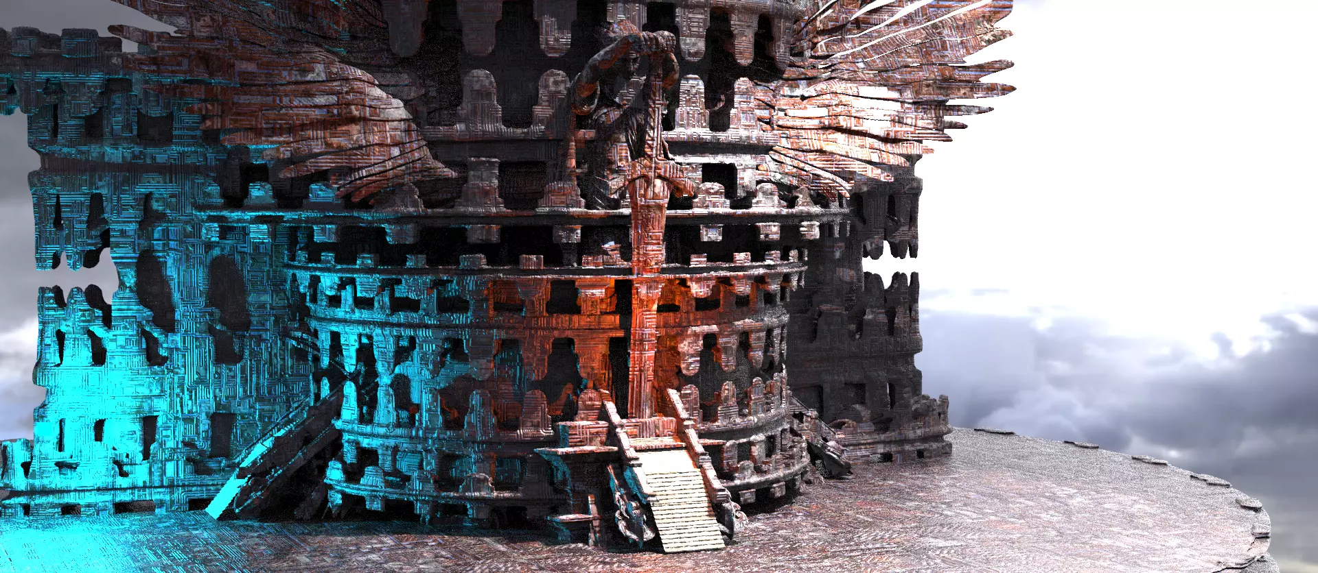 Dark Ages Adjudicator tower 3D model