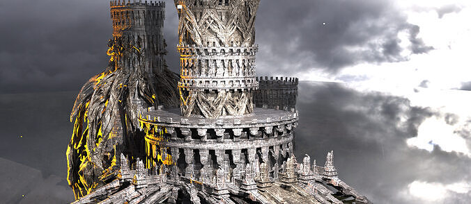 Viking King Sligon Tower 3D model