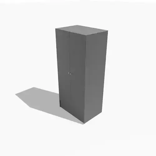 Rakstad Black Two Door Wardrobe