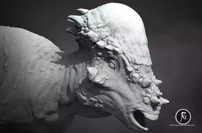 Pachycephalosaurus 3D print model
