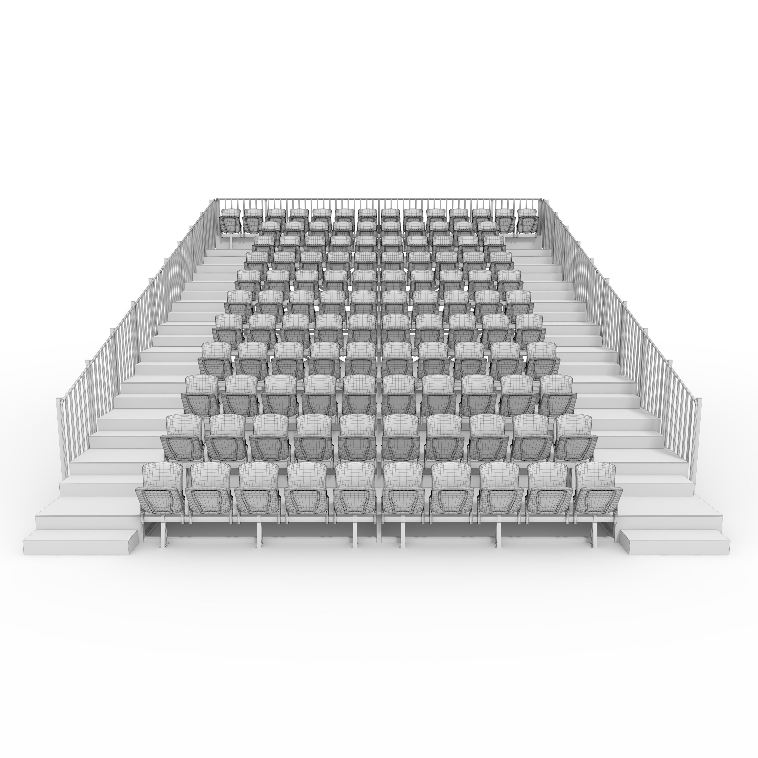 Bleachers 36 3D model_11
