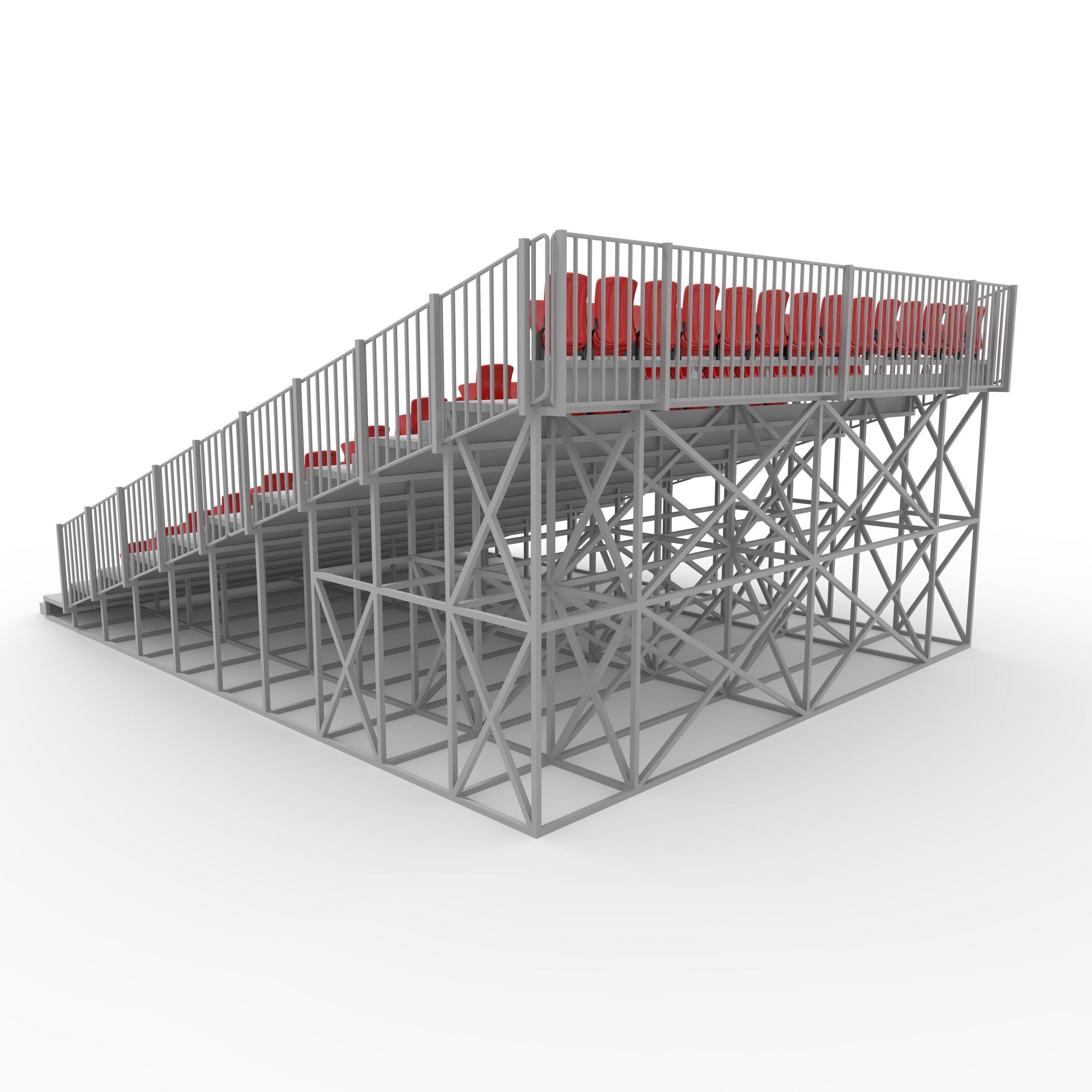 Bleachers 36 3D model_14