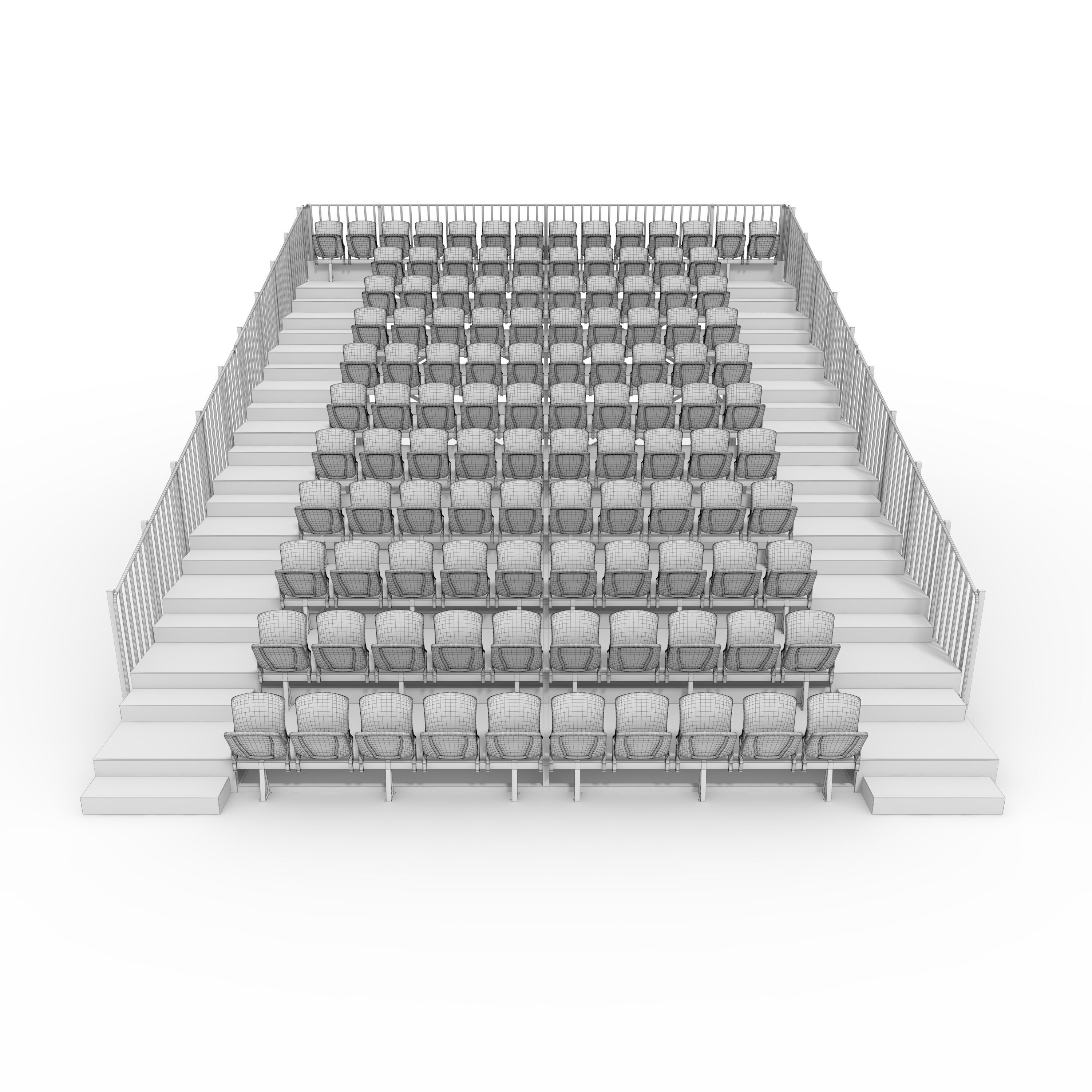 Bleachers 36 3D model_3