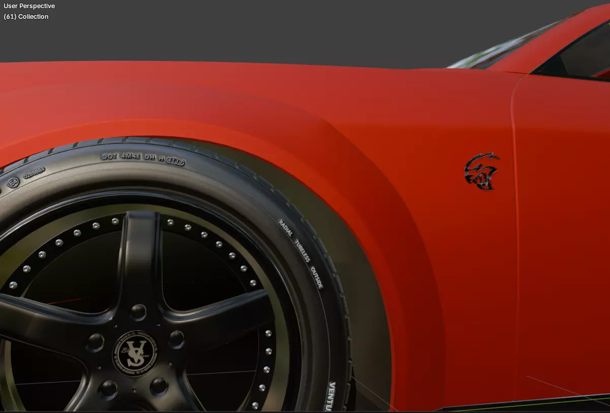 dodge challenger hellcat Free 3D model