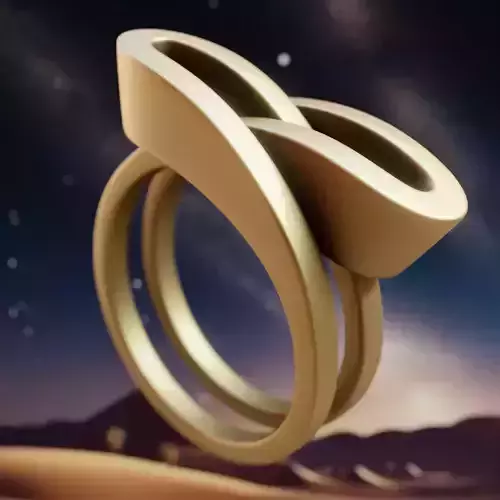 Infinity Knot Ring - Elegant 3D Printable Symbolic Jewelry 15