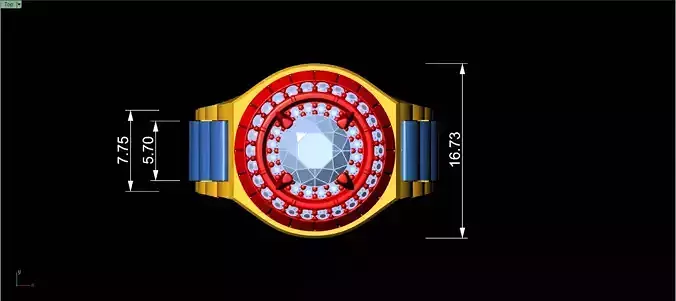 DIAMOND RING FOR MAN 3D print model