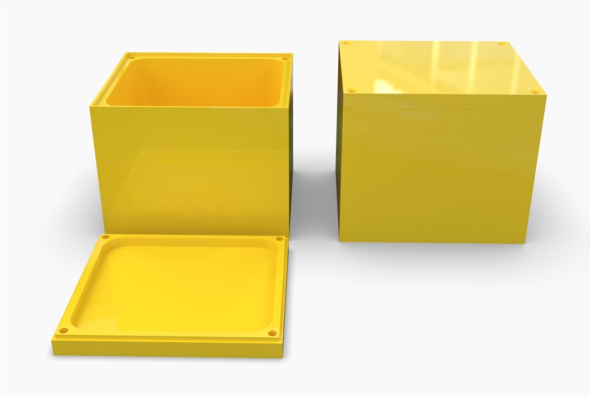 Electrical pvc box 3D print model_1