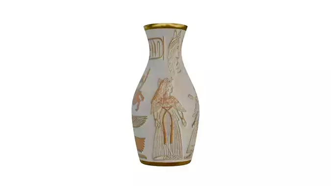 Cleopatra Ancient Egyptian Jar 3D model