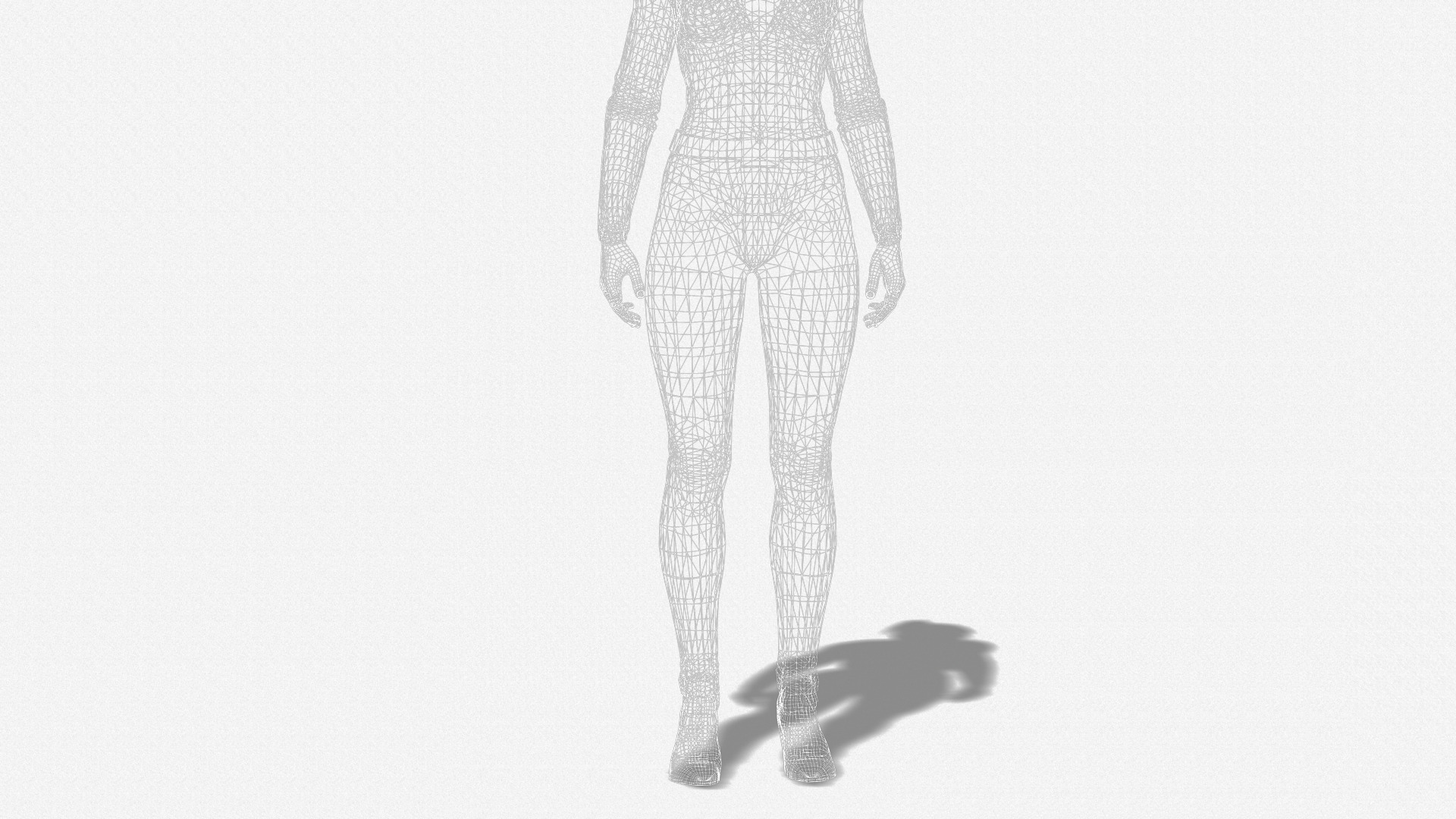 Realistic Female 3D Character Model Sci-Fi Hero in Green Suit 3D model_17