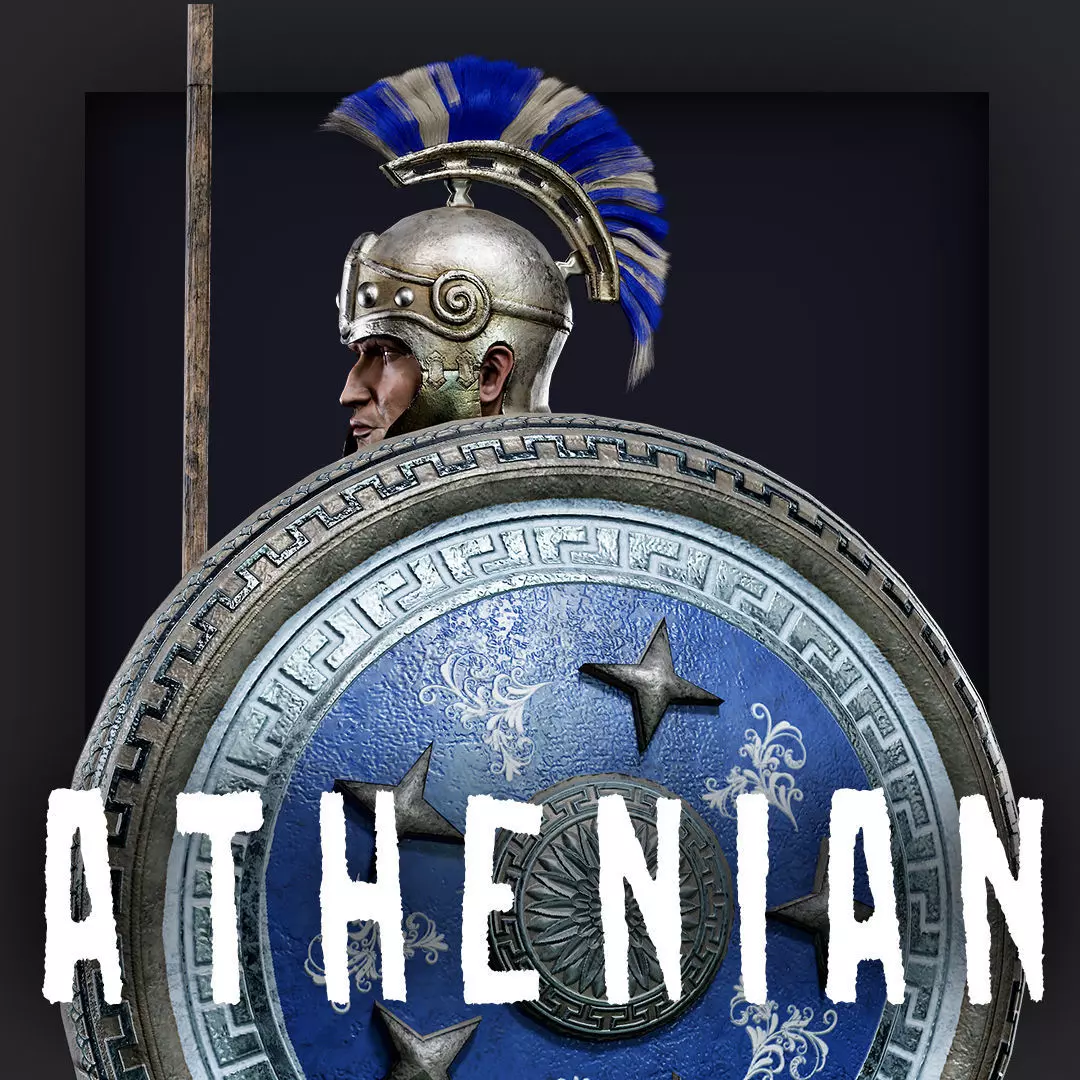 ATHENIAN PERIOIKOI D Low-poly 3D model