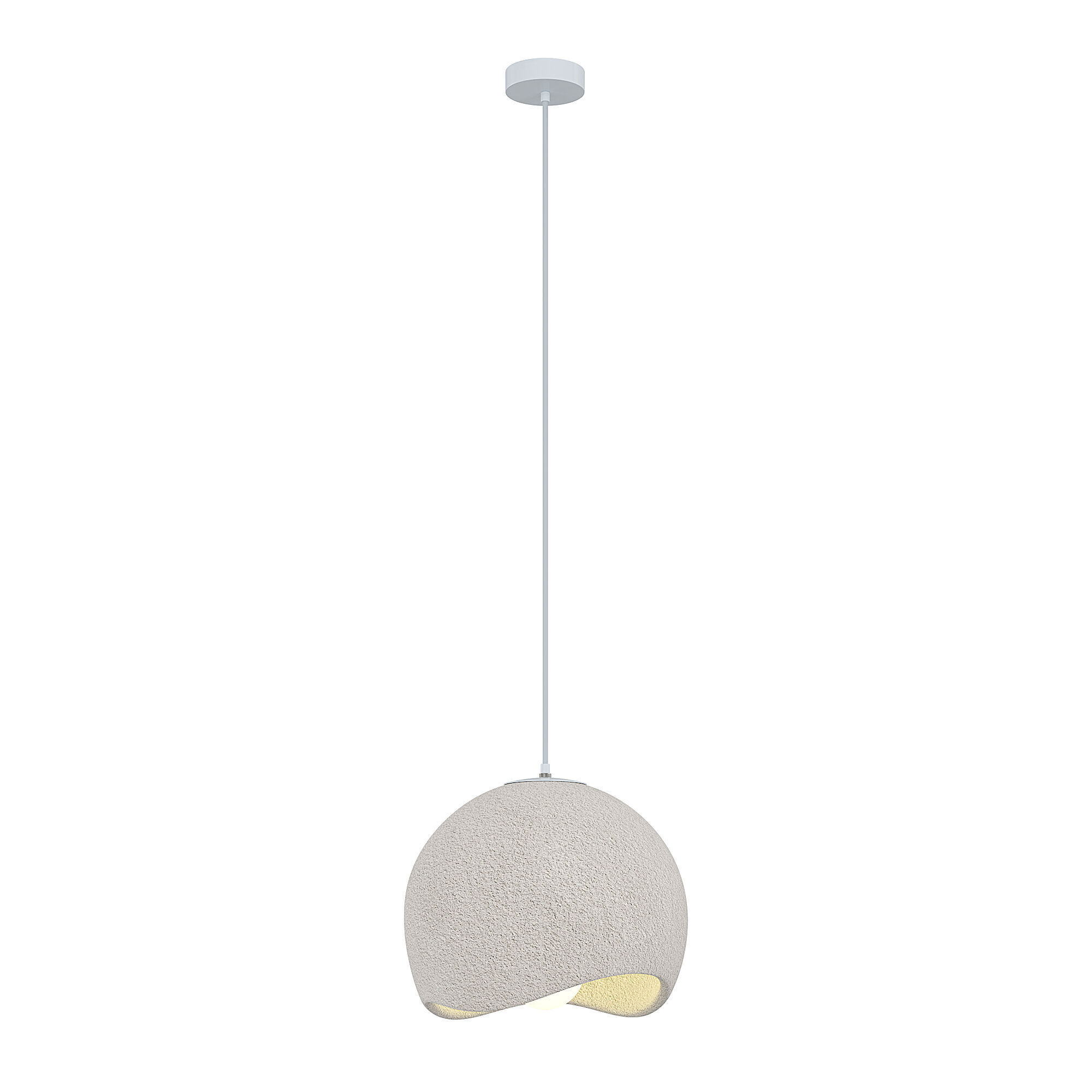 Cloud Linear Wabi sabi Pendant Light Free 3D model_3