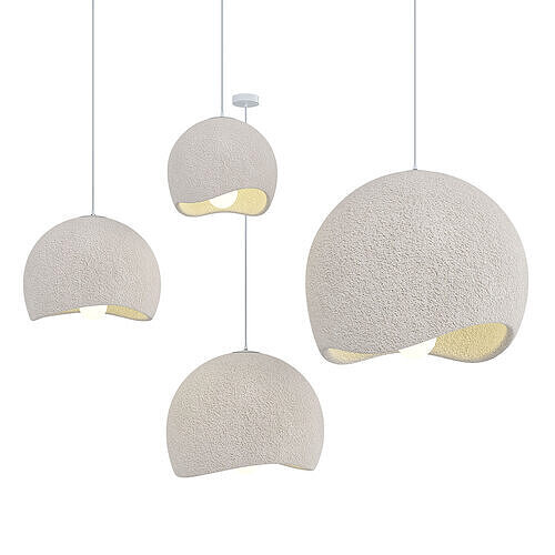 Cloud Linear Wabi sabi Pendant Light Free 3D model
