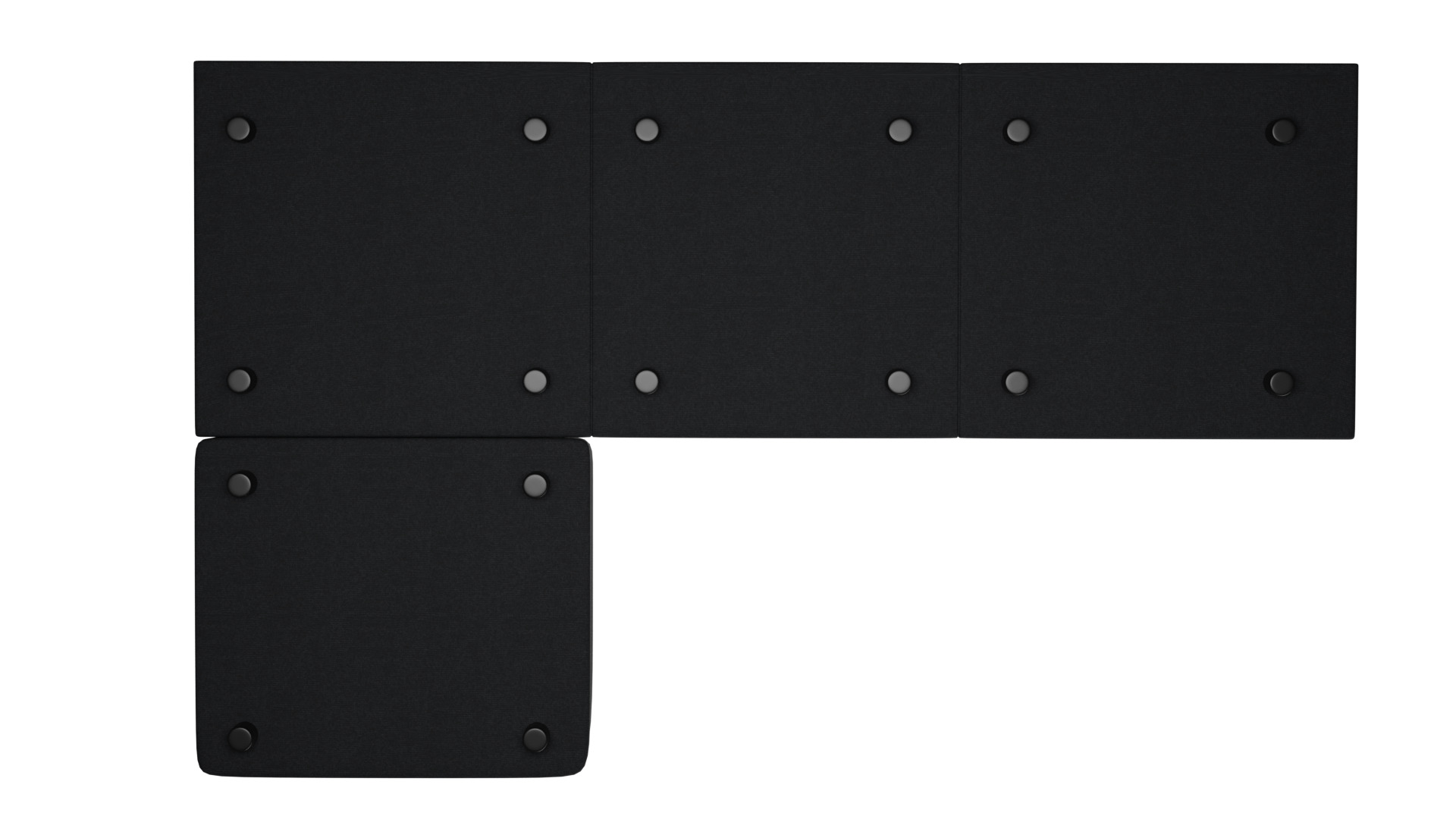 SOFA - L Shaped 4-seat Couch 3D model_4