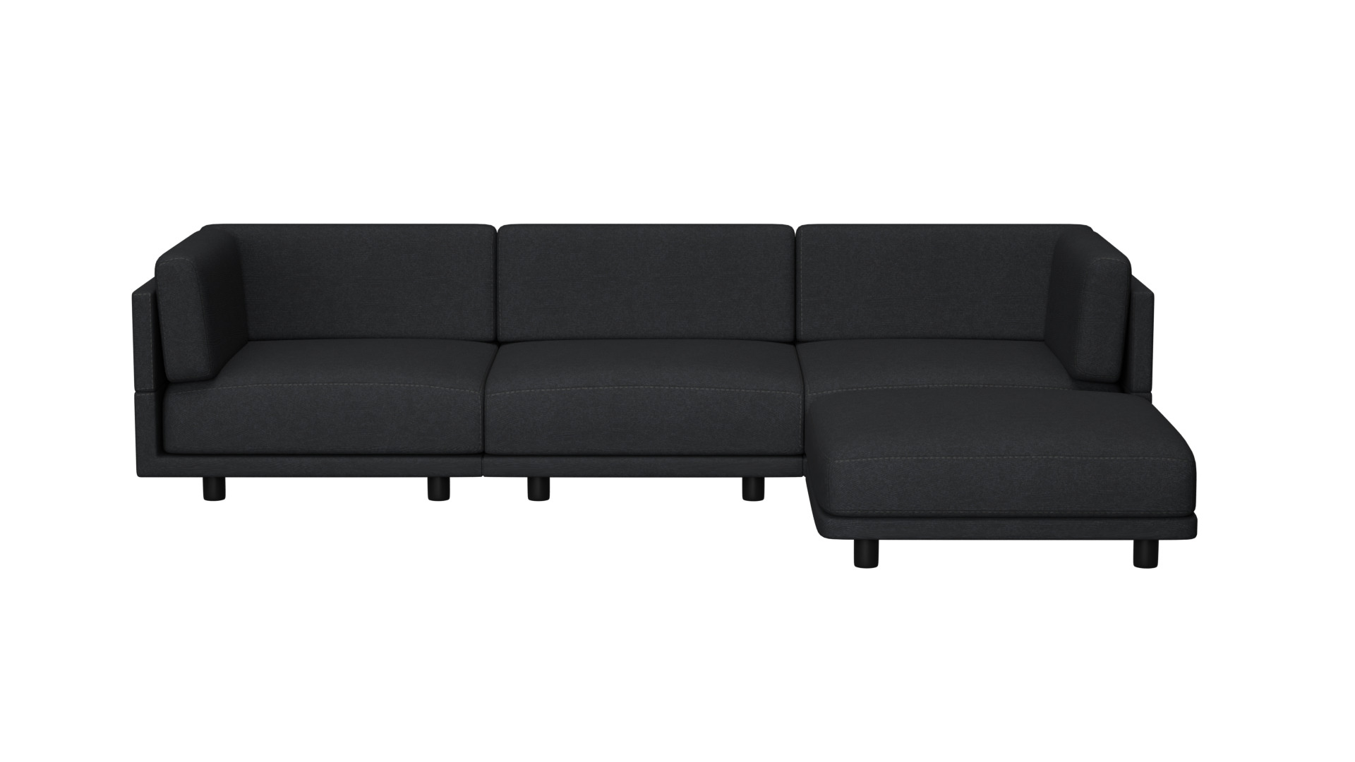 SOFA - L Shaped 4-seat Couch 3D model_1