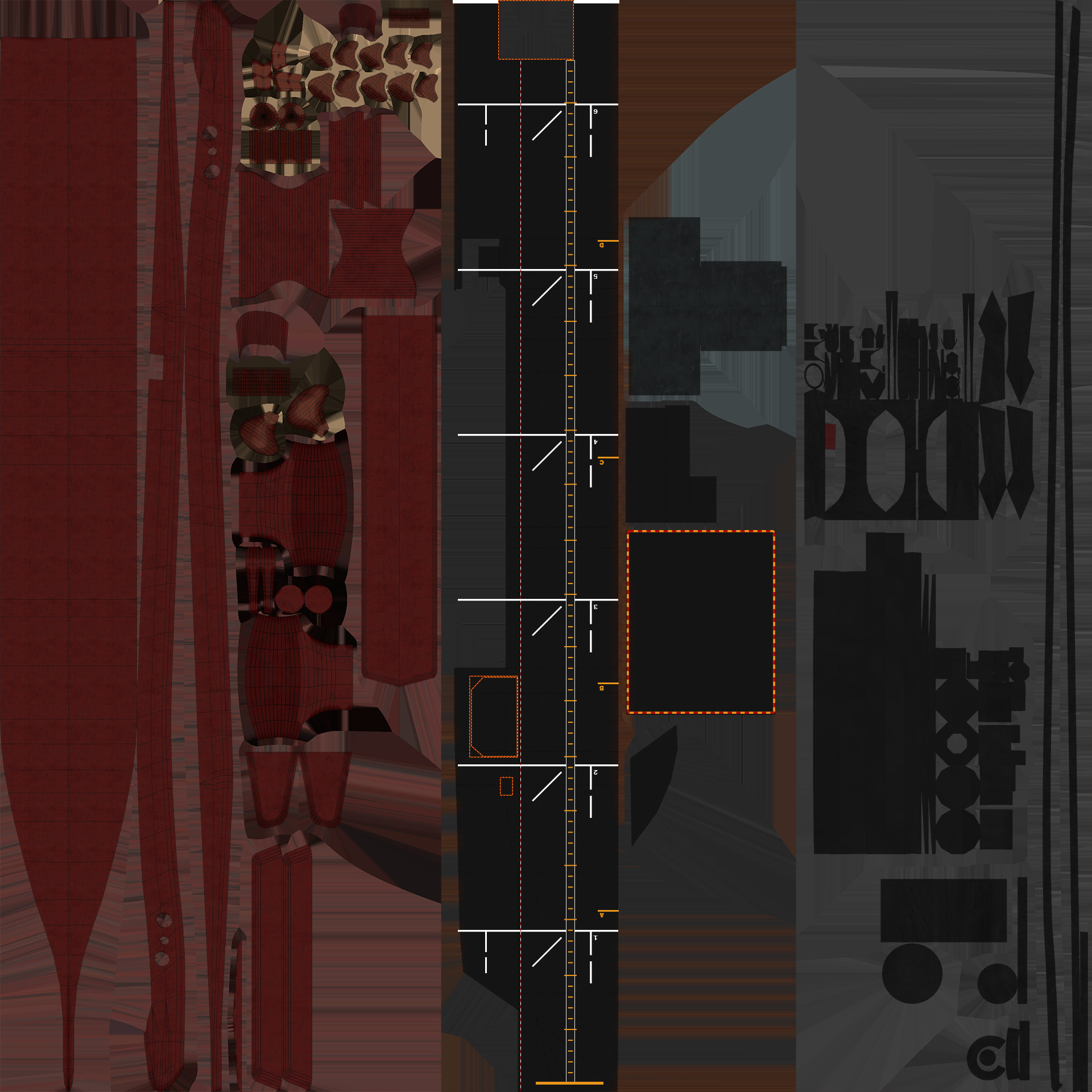 SPS Juan Carlos I aircraft carrier game ready model Low-poly 3D model_16