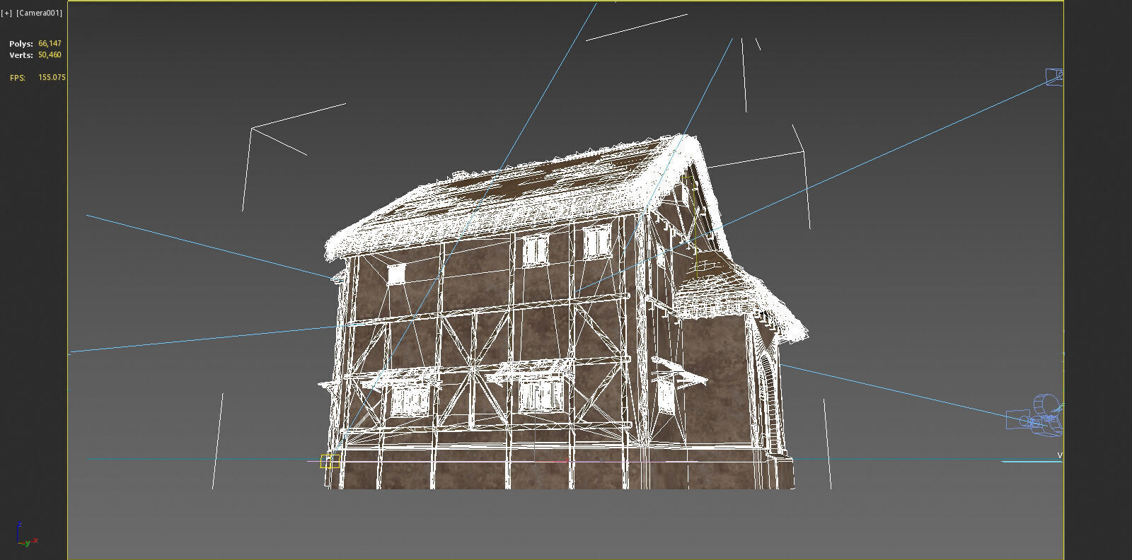 Medieval architectural buildings 3D model_6