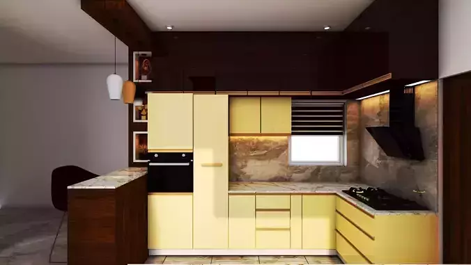 KITCHEN INTERIOR 3D MODEL 3D model