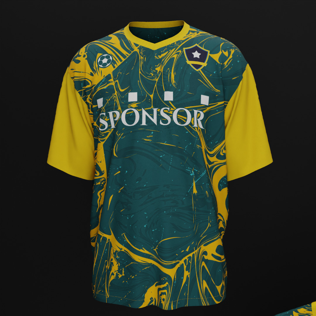 10 Customizable 3D Jersey Mockup with Two Animation 3D model 3D model_5