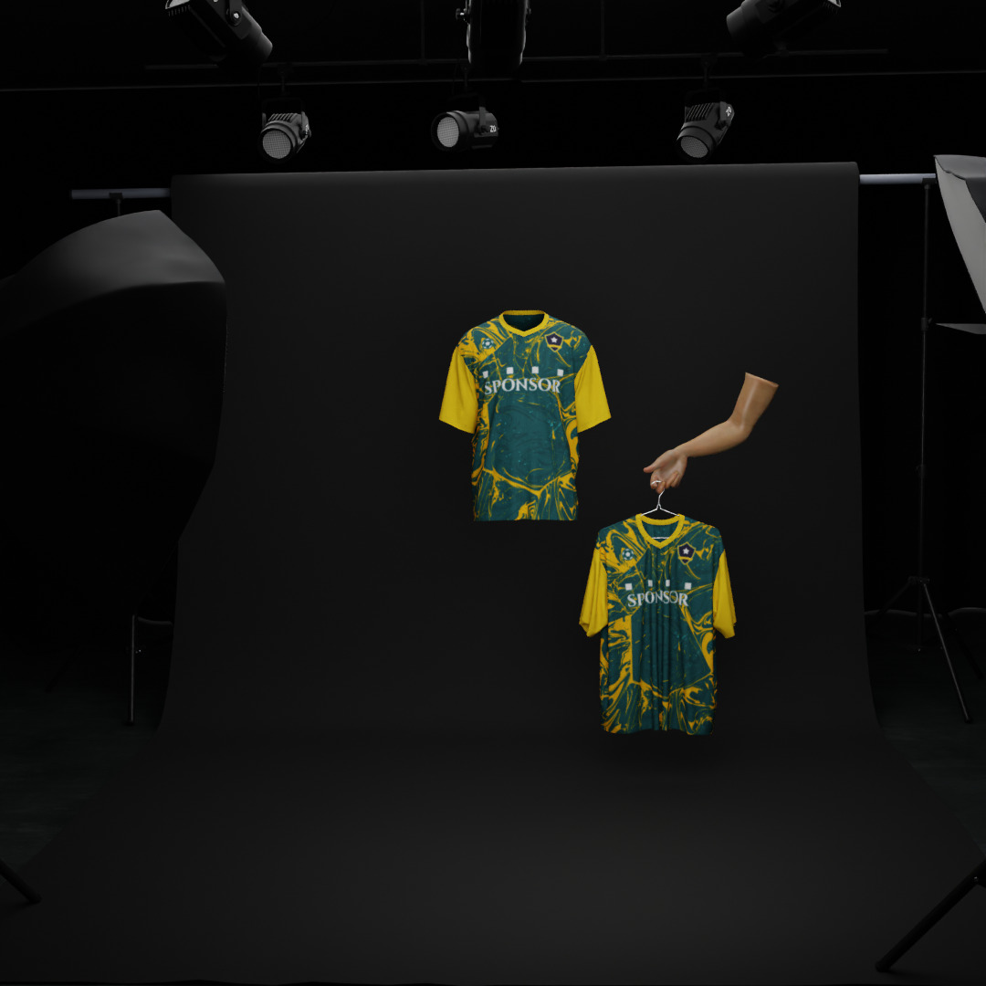 10 Customizable 3D Jersey Mockup with Two Animation 3D model 3D model_1